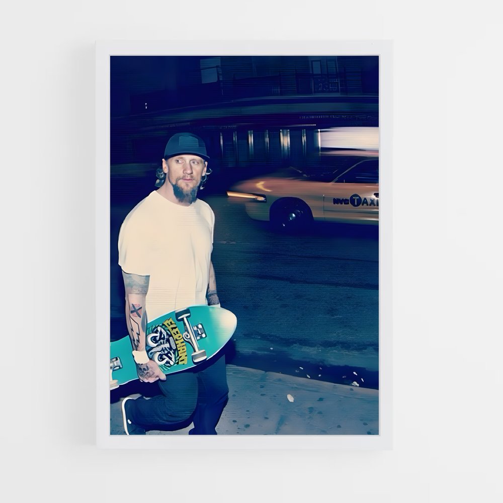 Poster Mike vallely déambule – affiche Skateboard (vue 3)